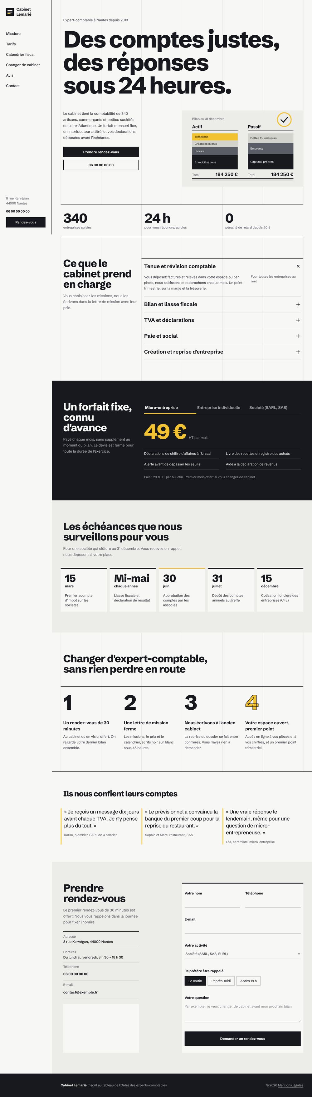Page entière sur ordinateur