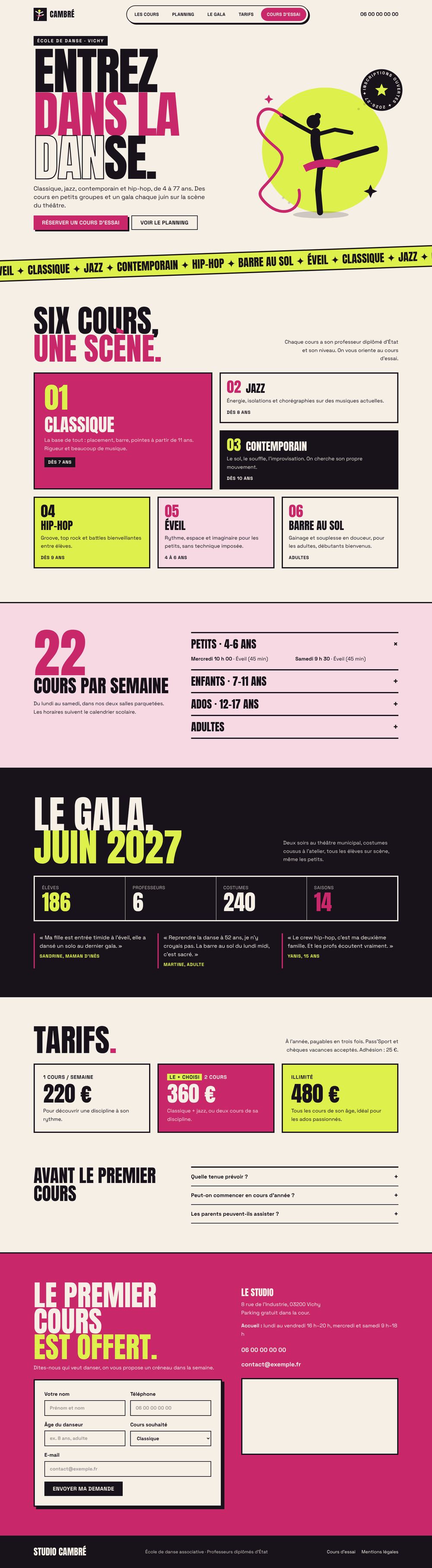 Page entière sur ordinateur