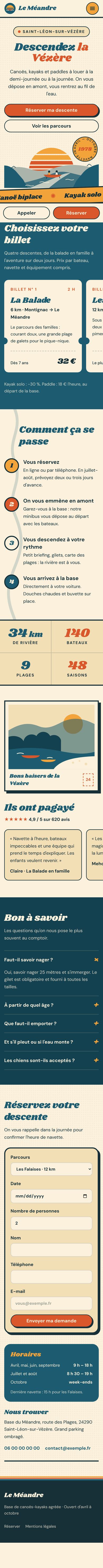 Page entière sur téléphone