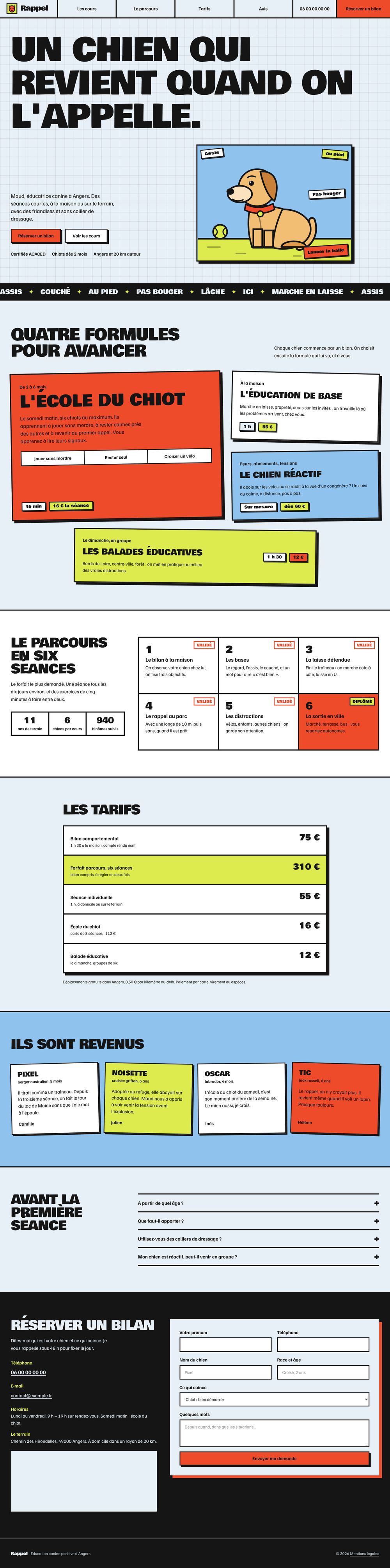 Page entière sur ordinateur