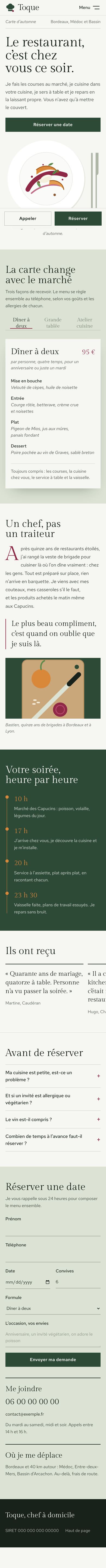Page entière sur téléphone