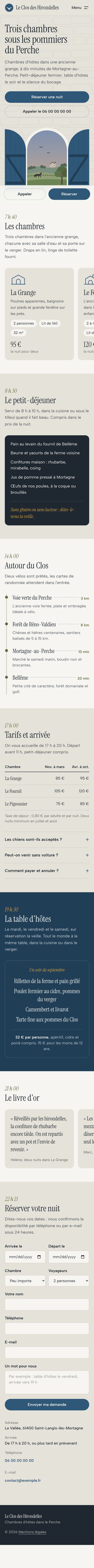 Page entière sur téléphone